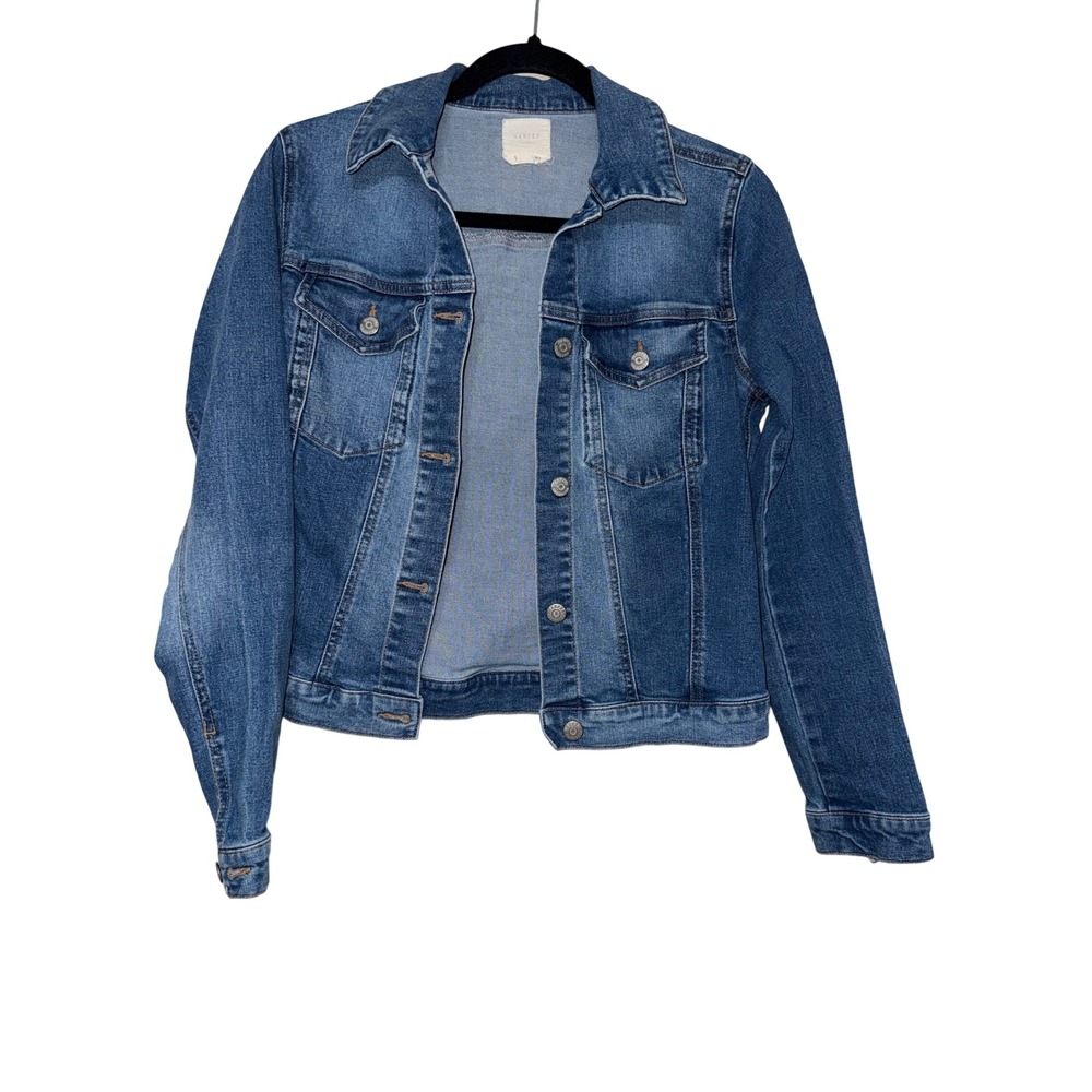Harper Women's Blue Denim Jacket Size S Classic Trucker‎ Style